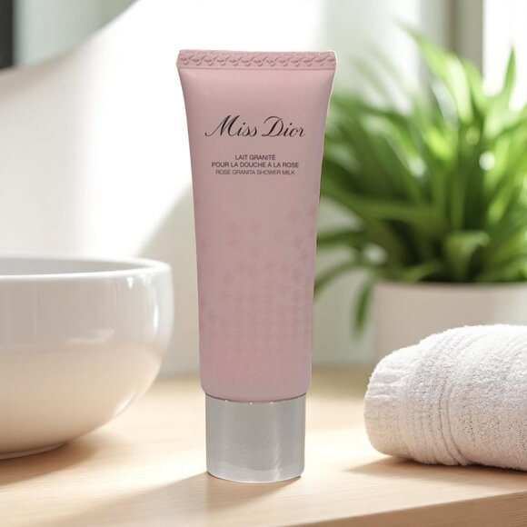 New Unboxed With Seal The Miss Dior Rose Granita Shower Milk 75ml/2.5oz